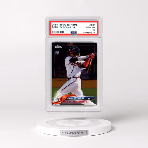 2018 Topps Chrome #193 Ronald Acuna Jr. (PSA 10 GEM MINT)