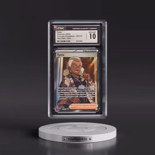 2025 Prismatic Evolutions - PRE EN #143/131 Tyme - Ultra Rare Holo (CGC 10 GEM MINT)