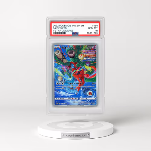 2022 Pokémon Sword & Shield Vstar Universe #185 Deoxys - Full Art (PSA 10 GEM MINT)
