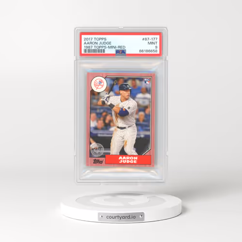 2017 Topps 1987 Topps #87-177 Aaron Judge - Mini-Red (PSA 9 MINT)