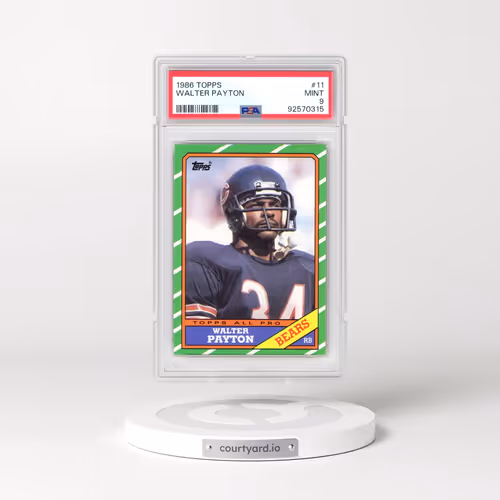 1986 Topps #11 Walter Payton (PSA 9 MINT)