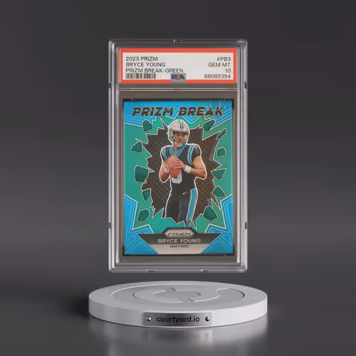2023 Panini Prizm Prizm Break #PB3 Bryce Young - Green Prizm (PSA 10 GEM MINT)
