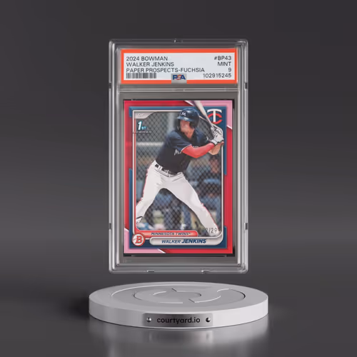 2024 Bowman Paper Prospects #BP43 Walker Jenkins - Fuchsia (PSA 9 MINT)