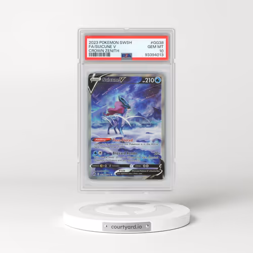 2023 Pokémon Sword and Shield Crown Zenith #GG38 Suicune V - Holo Full Art (PSA 10 GEM MINT)