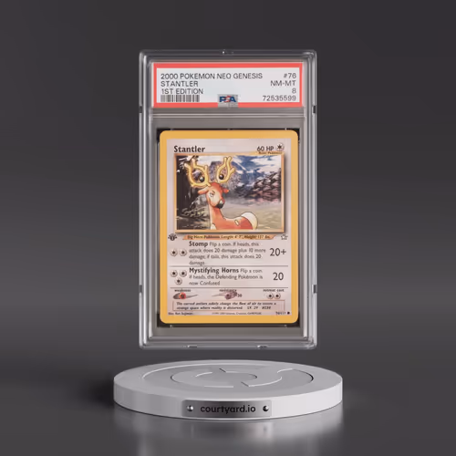 2000 Pokémon Neo Genesis #76 Stantler - 1st Edition (PSA 8 NM-MT)