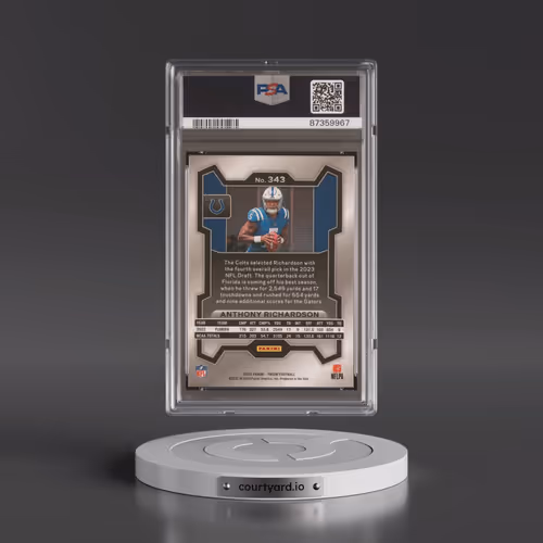 2023 Panini Prizm #343 Anthony Richardson (PSA 10 GEM MINT)