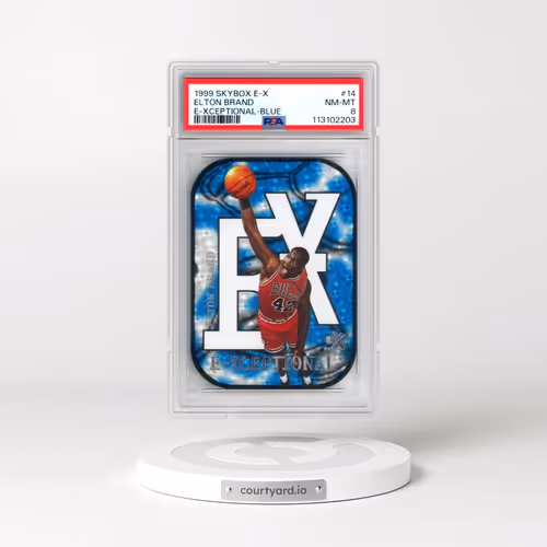 1999 Skybox E-X E-Xceptional #14 Elton Brand - Blue (PSA 8 NM-MT)