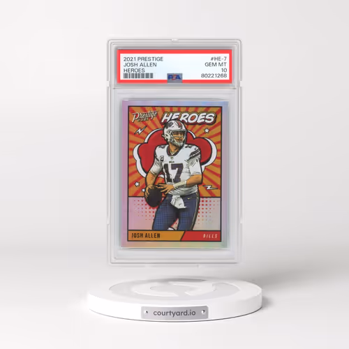 2021 Panini Prestige Heroes #HE-7 Josh Allen (PSA 10 GEM MINT)