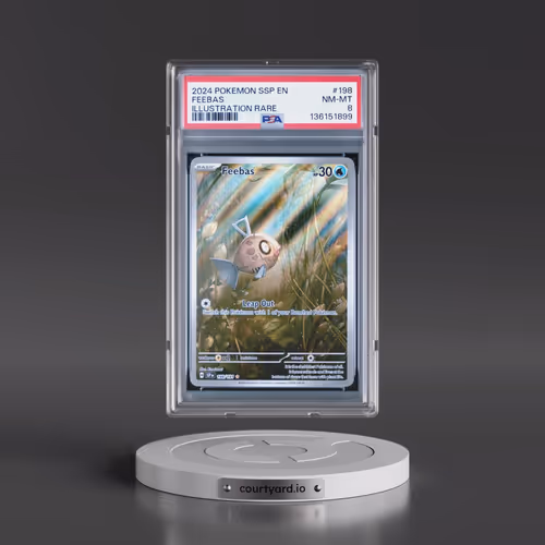 2024 Pokémon Ssp EN-Surging Sparks #198 Feebas - Illustration Rare (PSA 8 NM-MT)