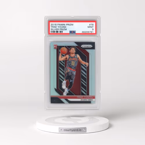 2018 Panini Prizm #78 Trae Young - Silver Prizm (PSA 9 MINT)