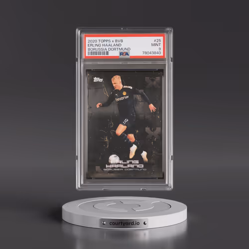 2020 Topps X Bvb Borussia Dortmund #25 Erling Haaland (PSA 9 MINT)