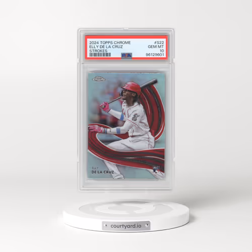 2024 Topps Chrome Strokes #S22 Elly de La Cruz (PSA 10 GEM MINT)