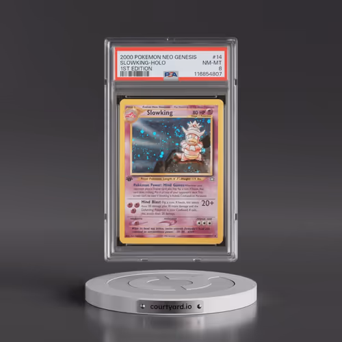 2000 Pokémon Neo Genesis #14 Slowking - 1st Edition Holo (PSA 8 NM-MT)