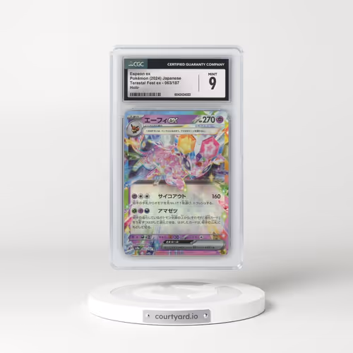 2024 Pokémon Sv8a-Terastal Fest EX #063 Espeon EX - Holo (CGC 9 MINT)