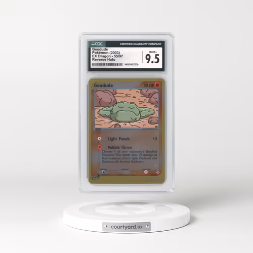 2003 EX Dragon #55 Geodude - Holo e-Card Symbol (CGC 9.5 MINT+)