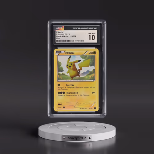 2011 Black & White #115/114 Pikachu - Holo (CGC 10 GEM MINT)