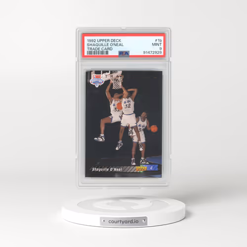 1992 Upper Deck #1b Shaquille O'Neal - Trade Card (PSA 9 MINT)
