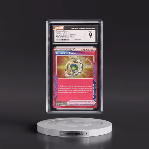 2024 Surging Sparks - SSP EN #162/191 Amulet of Hope - ACE SPEC Rare Holo (CGC 9 MINT)
