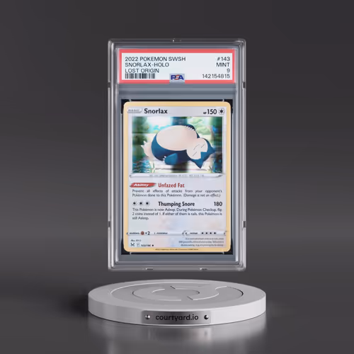 2022 Pokémon Sword & Shield Lost Origin #143 Snorlax - Holo (PSA 9 MINT)