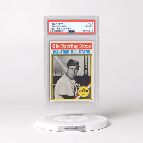 1976 Topps #347 Ted Williams - All Time All-Star (PSA 8 NM-MT)