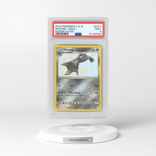 2019 Pokémon Sun & Moon Hidden Fates #SV31 Metang - Holo (PSA 9 MINT)