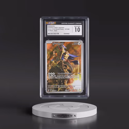 2025 Glory of the Rocket Gang - sv10 #107/098 Zamazenta - Art Rare Holo (CGC 10 GEM MINT)