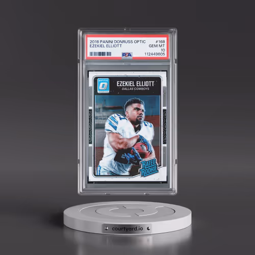 2016 Panini Donruss Optic #168 Ezekiel Elliott (PSA 10 GEM MINT)