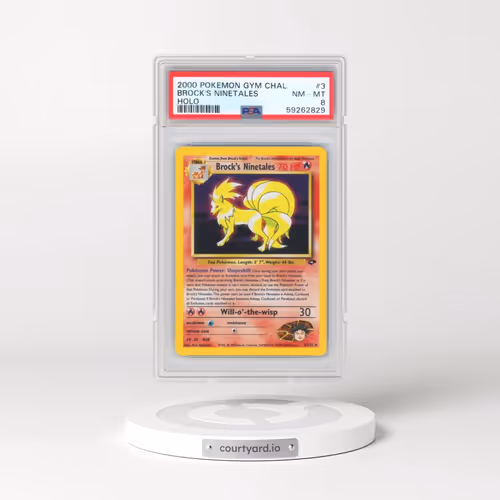 2000 Pokémon Gym Challenge #3 Brock's Ninetales - Holo (PSA 8 NM-MT)