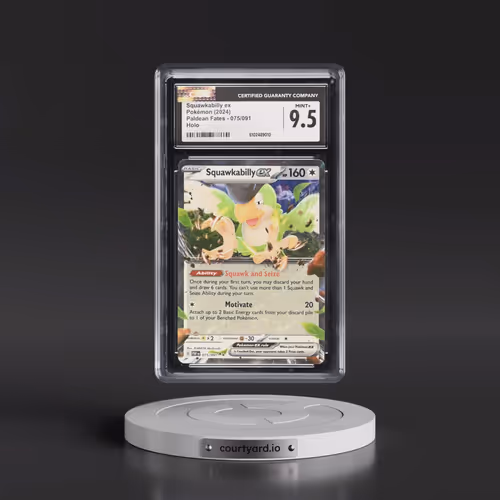 2024 Paldean Fates - PAF EN #075/091 Squawkabilly ex - Holo (CGC 9.5 MINT+)