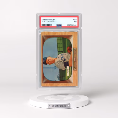 1955 Bowman #59 Whitey Ford (PSA 7 NM)