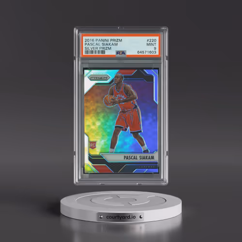 2016 Panini Prizm #220 Pascal Siakam - Silver Prizm (PSA 9 MINT)