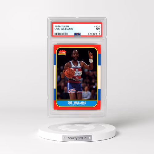 1986 Fleer #124 Gus Williams (PSA 7 NM)