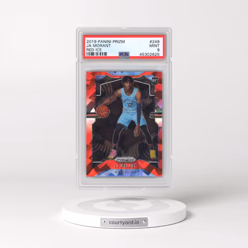 2019 Panini Prizm #249 Ja Morant - Red Ice (PSA 9 MINT)