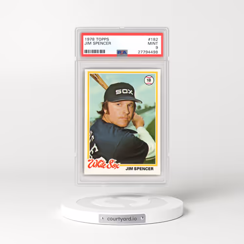 1978 Topps #182 Jim Spencer (PSA 9 MINT)