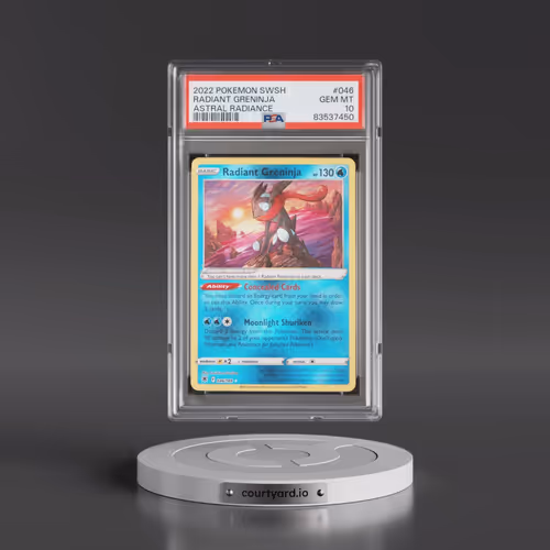 2022 Pokémon Sword & Shield Astral Radiance #046 Radiant Greninja - Holo (PSA 10 GEM MINT)