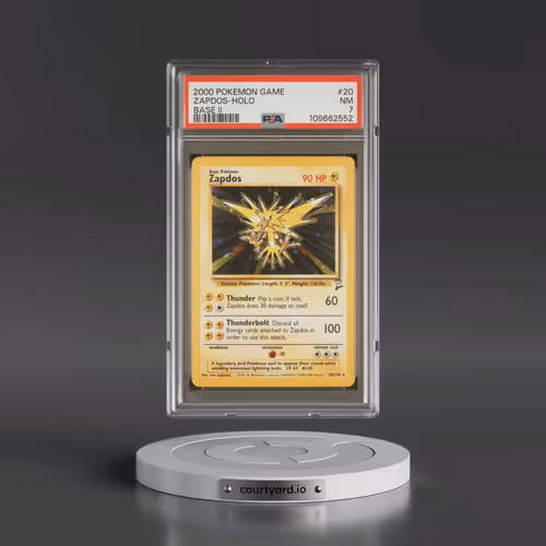 2000 Pokémon Game Base II #20 Zapdos - Holo (PSA 7 NM)
