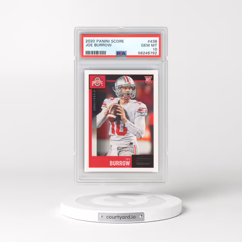 2020 Panini Score #438 Joe Burrow (PSA 10 GEM MINT)