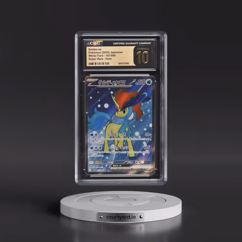2025 White Flare - sv11W #161/086 Keldeo ex - Super Rare Holo (CGC 10 PRISTINE)