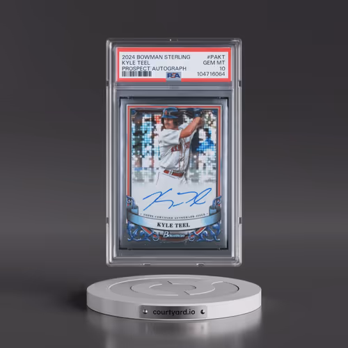 2024 Bowman Sterling Prospect Autographs #PAKT Kyle Teel (PSA 10 GEM MINT)