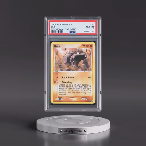 2004 Pokémon EX Fire Red & Leaf Green #42 Onix (PSA 8 NM-MT)