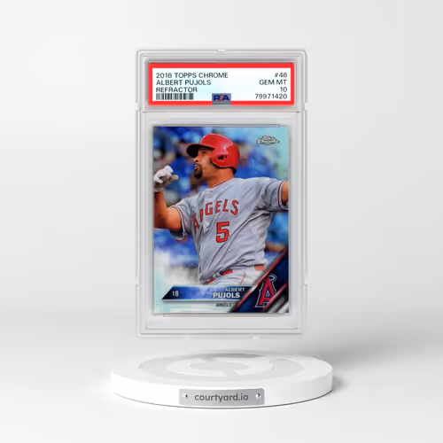 2016 Topps Chrome #46 Albert Pujols - Refractor (PSA 10 GEM MINT)