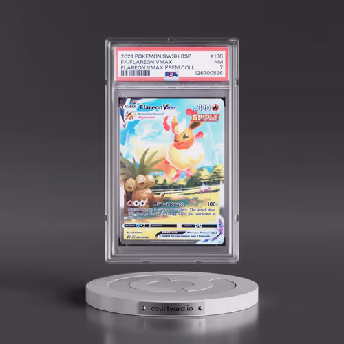2021 Pokémon Swsh Black Star Promo #180 Flareon Vmax - Full Art Flareon Vmax Premium Collection (PSA
