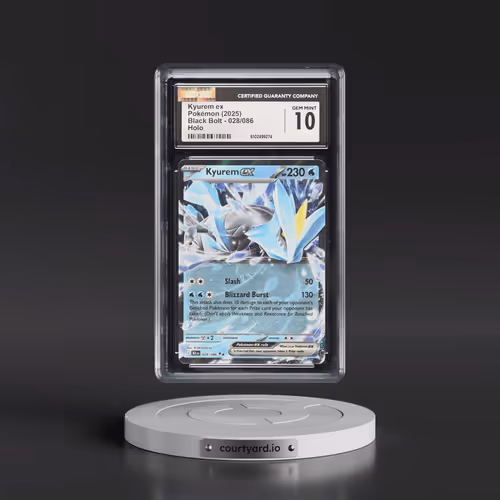 2025 Black Bolt - BLK EN #028/086 Kyurem ex - Holo (CGC 10 GEM MINT)