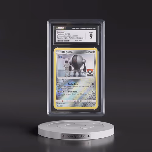 2017 Crimson Invasion #68/111 Registeel - Reverse Holo Pokémon League (CGC 9 MINT)