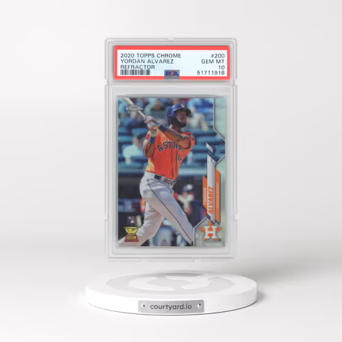 2020 Topps Chrome #200 Yordan Alvarez - Refractor (PSA 10 GEM MINT)