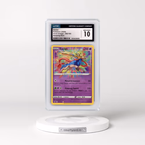 2020 Vivid Voltage #082/185 Zacian - Amazing Rare (CGC 10 GEM MINT)