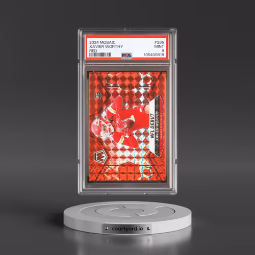 2024 Panini Mosaic #285 Xavier Worthy - Red (PSA 9 MINT)