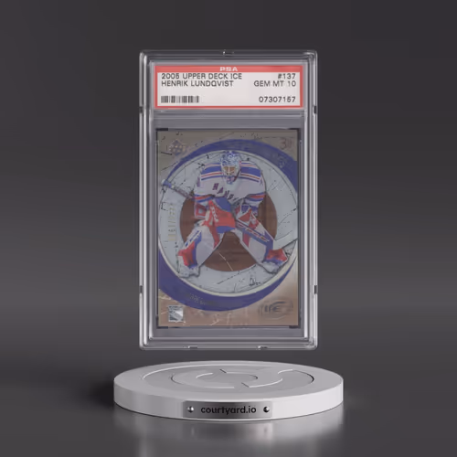 2005 Upper Deck Ice #137 Henrik Lundqvist (PSA 10 GEM MINT)