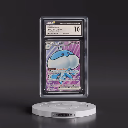 2025 Pokémon Wht EN-White Flare #160 Jellicent EX - Holo Ultra Rare (CGC 10 GEM MINT)