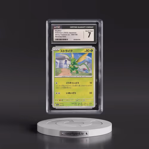 2023 Shiny Treasure ex #004/190 Scyther - Reverse Holo Digitized (CGC 7 NM)